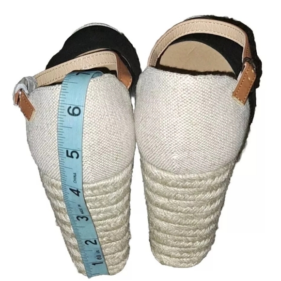 Unbranded Black Tan Wedge Women's Size 10 SB6#7 - Picture 4 of 7